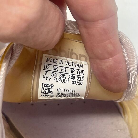 Adidas Women's Superstar Lace-up Jelly Cream & Tan Sneakers Size 7 - Picture 7 of 7